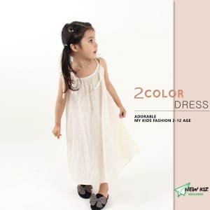 Đầm Bé Gái Hai Dây Cotton Thô 